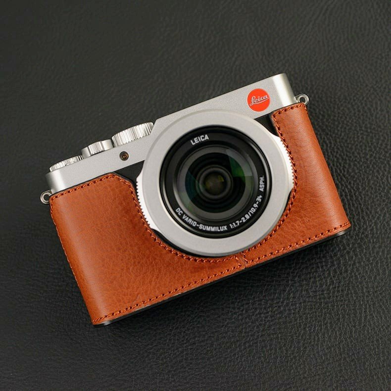 Handmade Genuine Real Leather Full Camera Case Bag Cover for Leica D-LUX  Typ 109 D-LUX7 Brown Color